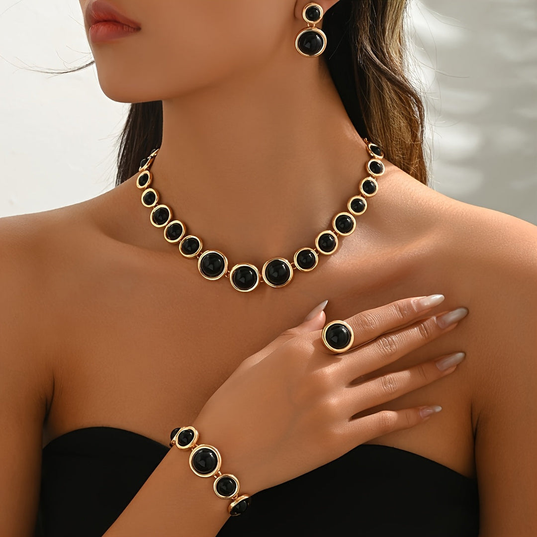 RETRO 4-PIECE JEWELLERY SET