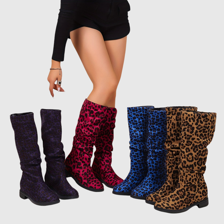 SELAH | LEOPARD MID-CALF BOOTS