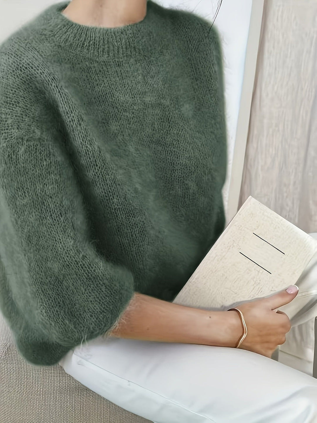 EMBER | SOLID COLOUR CREW NECK SWEATER