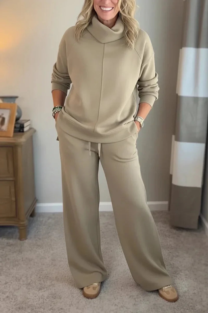 Quinn – Casual Turtleneck Two-Piece Set