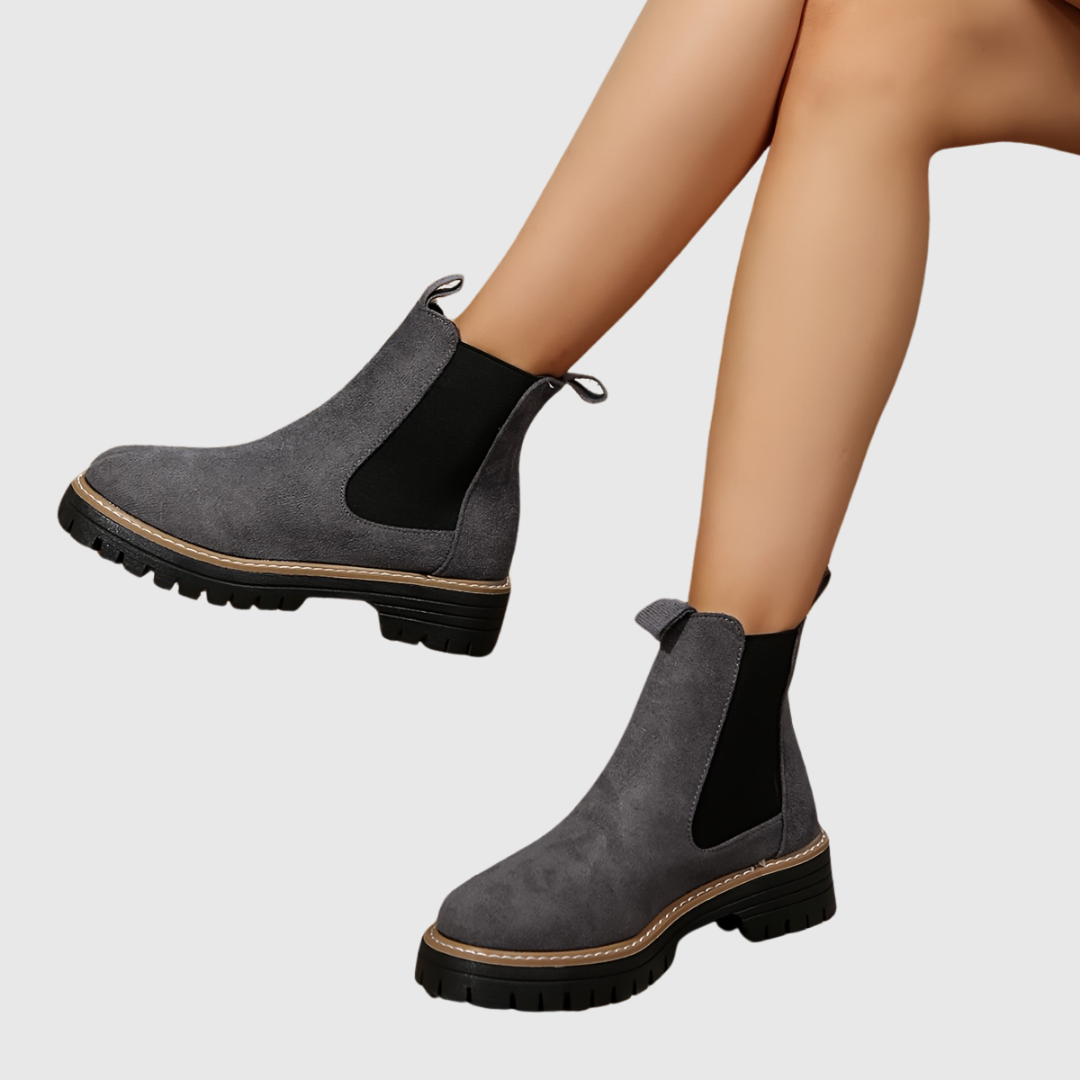 GREER | BLACK PLATFORM LOAFERS