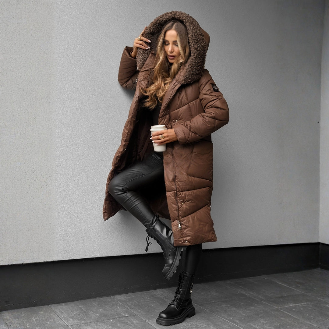Alys – Quilted Coat with Hood
