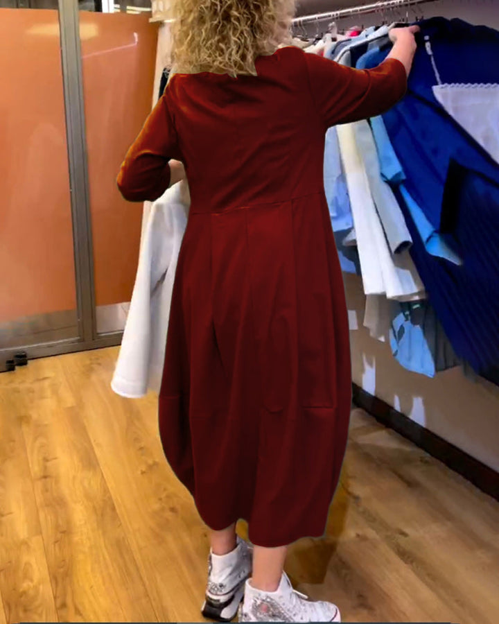 Jessica - Elegant Dress with Round Neck