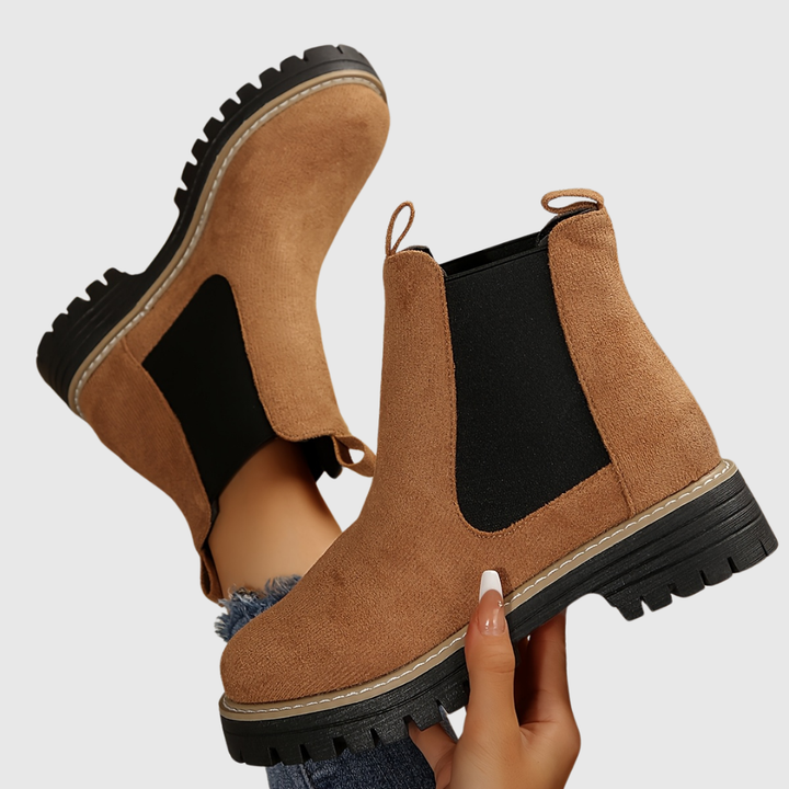 GREER | BLACK PLATFORM LOAFERS