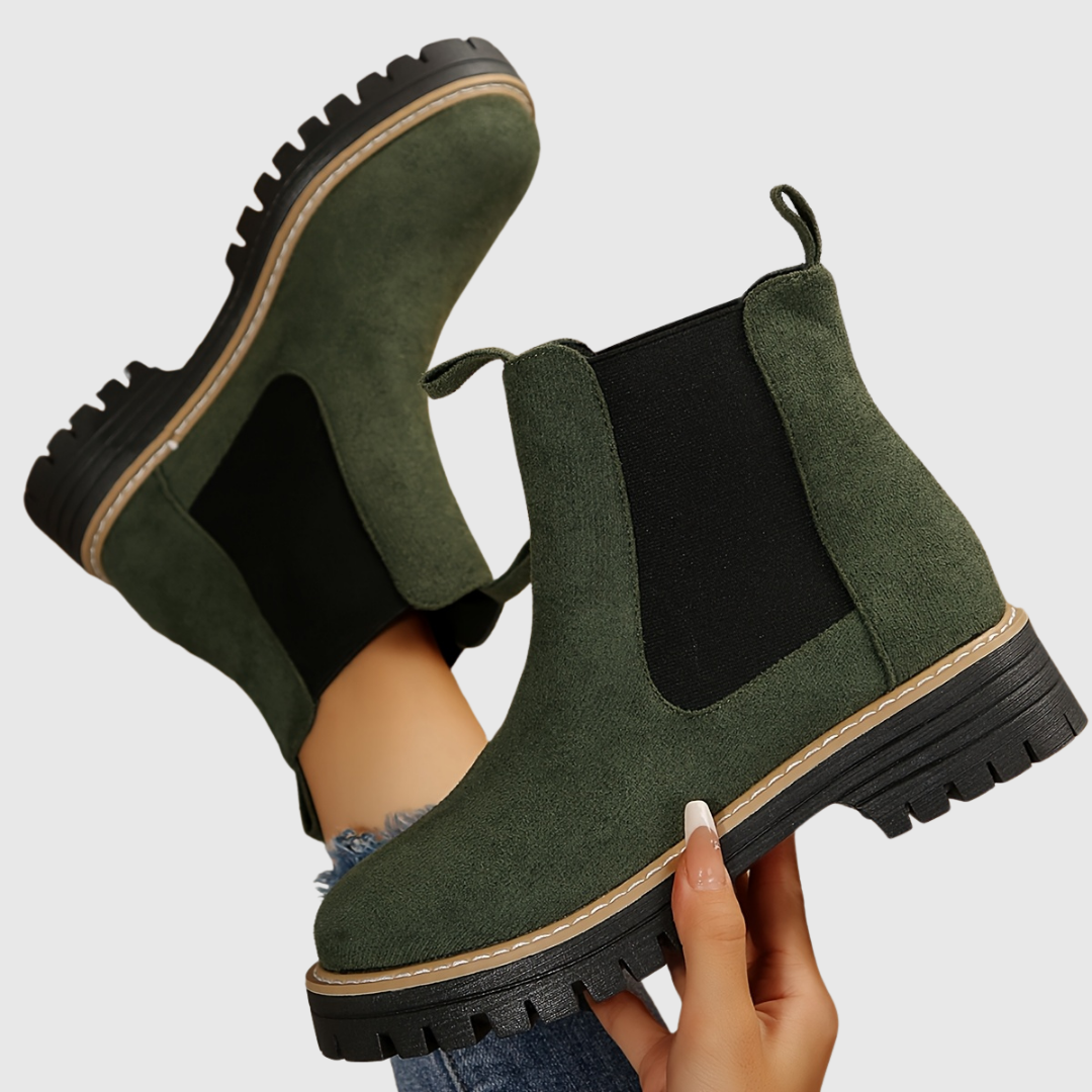 GREER | BLACK PLATFORM LOAFERS