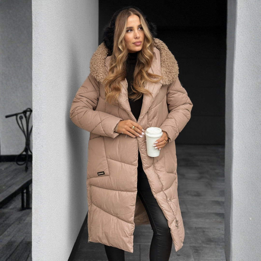 Alys – Quilted Coat with Hood