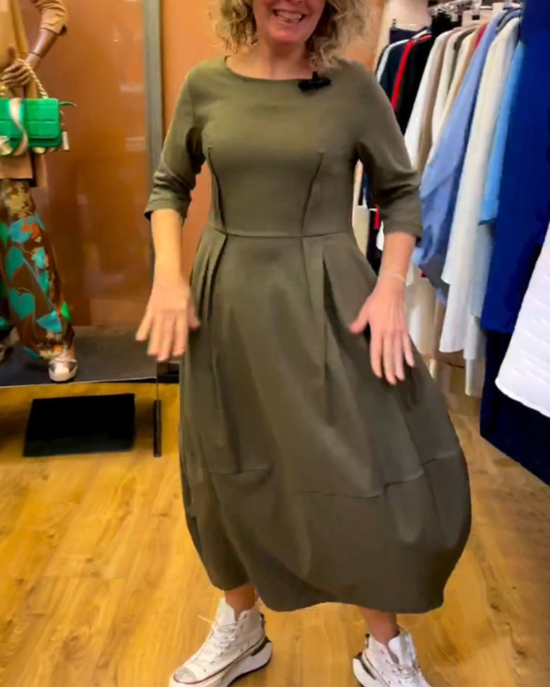 Jessica - Elegant Dress with Round Neck