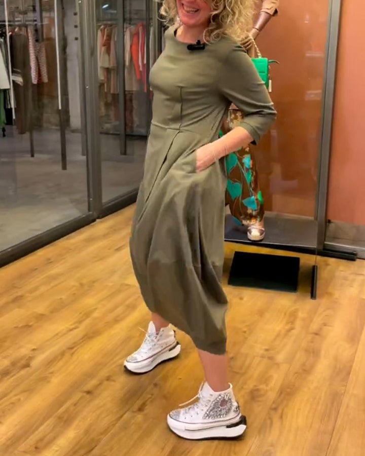 Jessica - Elegant Dress with Round Neck