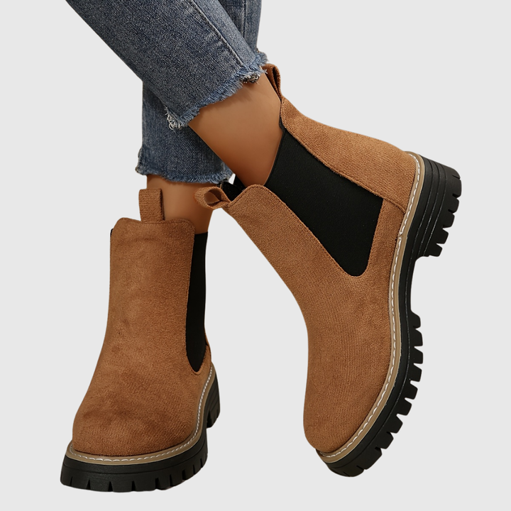 GREER | BLACK PLATFORM LOAFERS