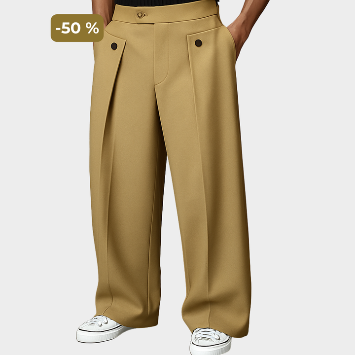 Hunter - Elegant Pleated Dress Trousers