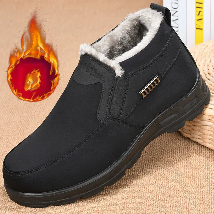 Ryan Men's Winter Shoes – Warm Thermal Slip-On Shoes with Plush Lining
