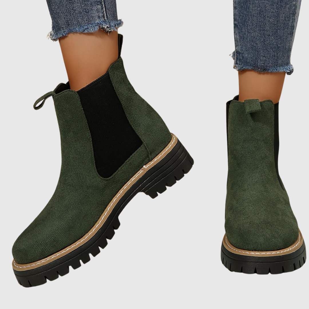 GREER | BLACK PLATFORM LOAFERS