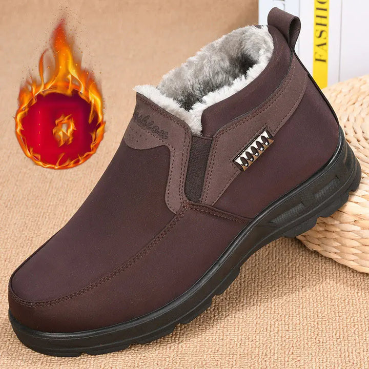 Ryan Men's Winter Shoes – Warm Thermal Slip-On Shoes with Plush Lining