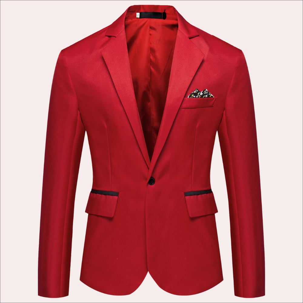 Oliver Tailored Fit Blazer | Notch Lapels Button Front Blazer