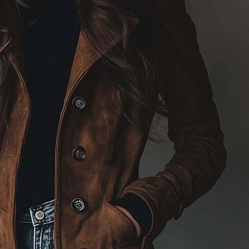 Maude - Long Vegan Suede Jacket