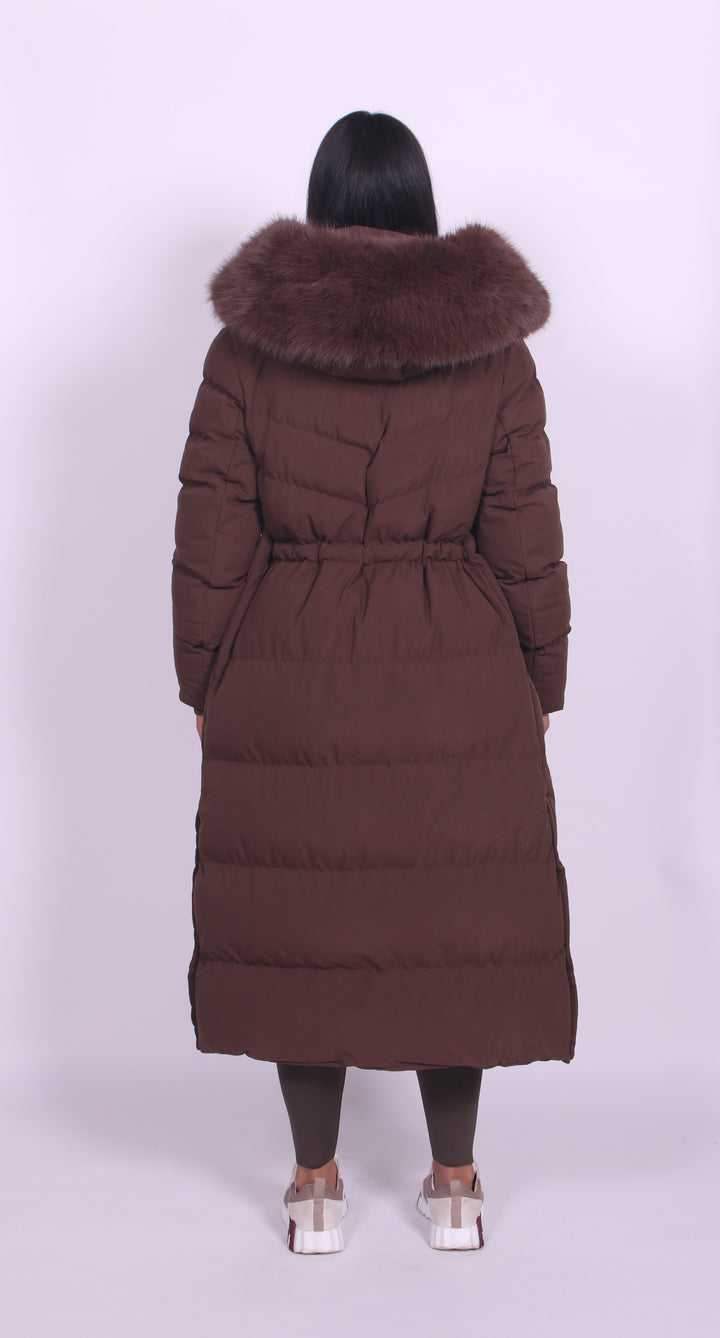 Elena – Fur Hooded Puffer Coat