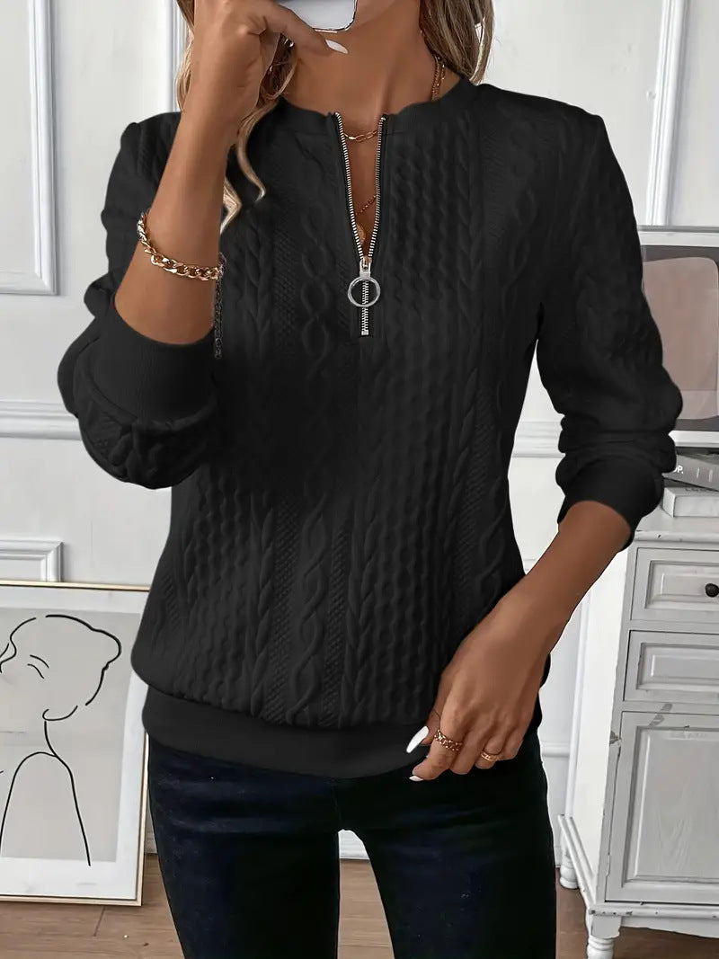 Rosie™ - Elegant Zip-up Sweater