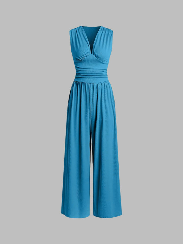 Odalis™ | Elegant Wide-Leg Evening Jumpsuit