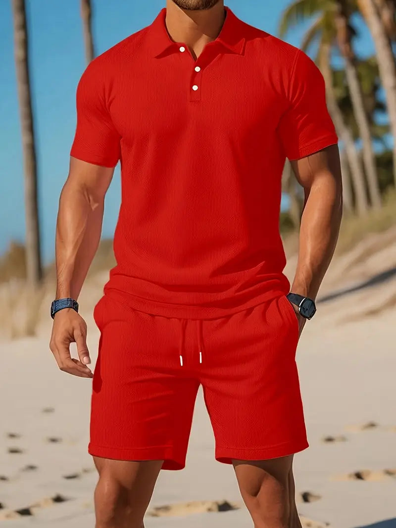 Rayen Men's Polo Shirt Set | Casual Spring & Summer Outfit