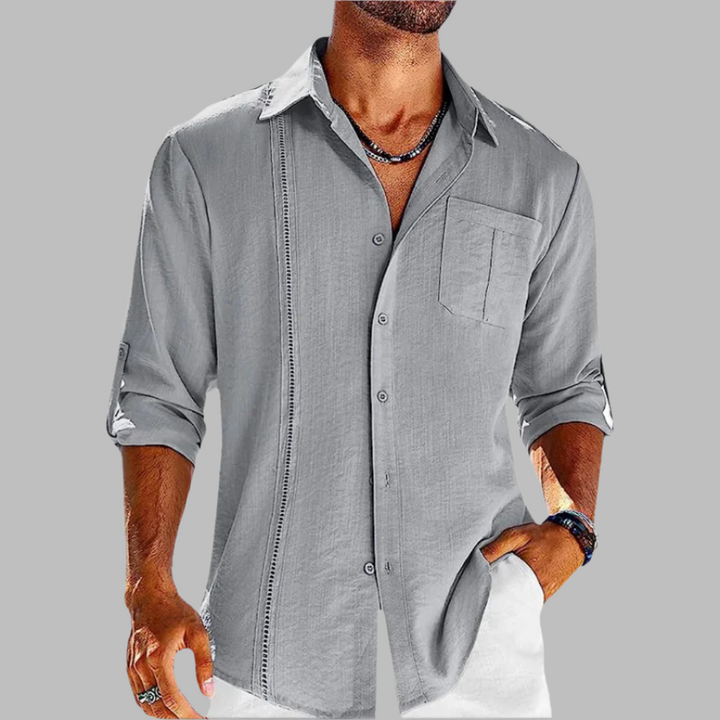 Riemer Shirt |  Men's Casual Long Sleeve Linen Shirt