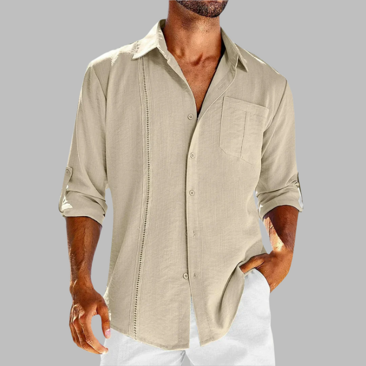 Riemer Shirt |  Men's Casual Long Sleeve Linen Shirt