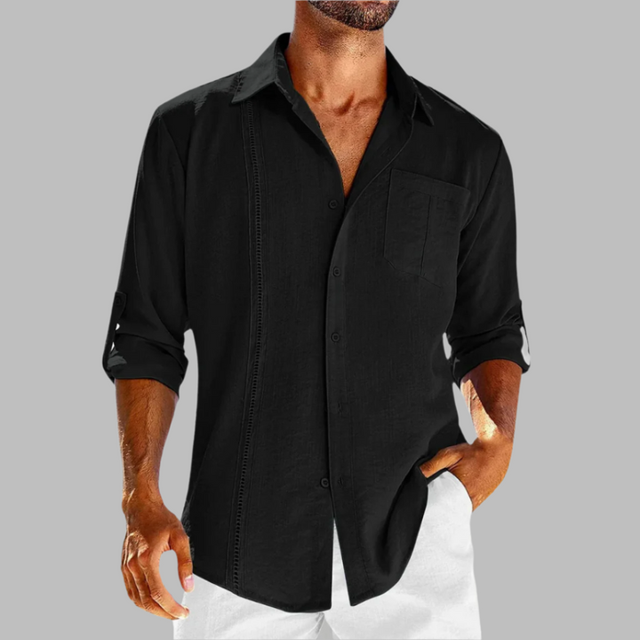 Riemer Shirt |  Men's Casual Long Sleeve Linen Shirt