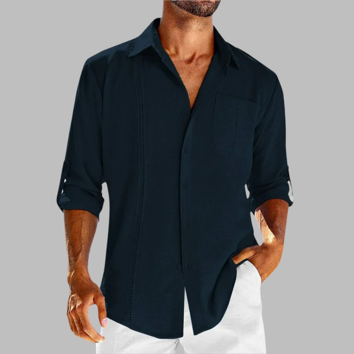 Riemer Shirt |  Men's Casual Long Sleeve Linen Shirt