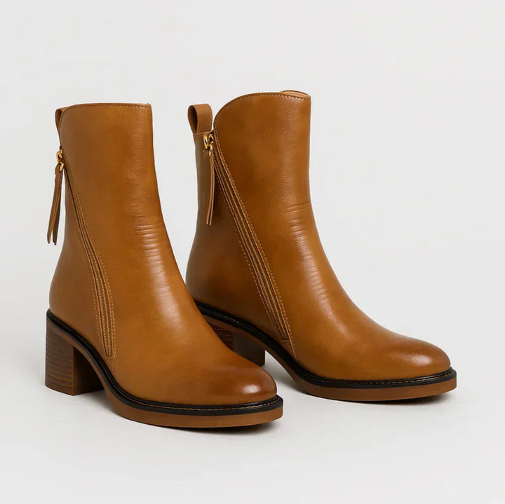 LEONIRA™ | LEATHER ANKLE BOOTS