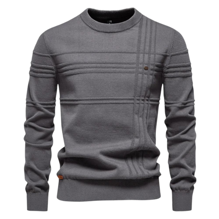 Richard - Stylish Men's Sweater with Checked Design