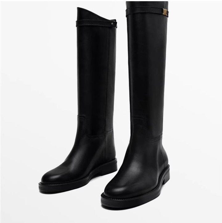 Valentina - Elegant Knee-High Leather Boots