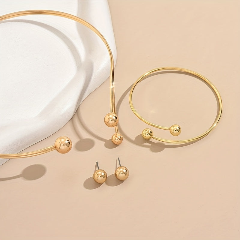 MODERN GEOMETRIC JEWELLERY SET