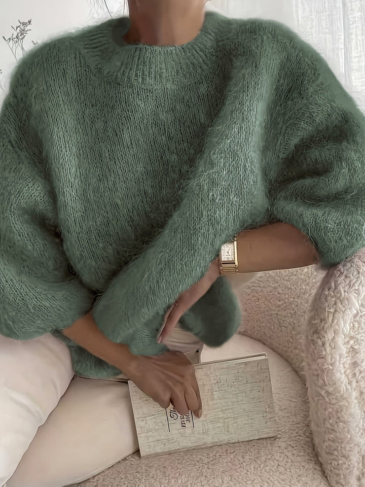 EMBER | SOLID COLOUR CREW NECK SWEATER