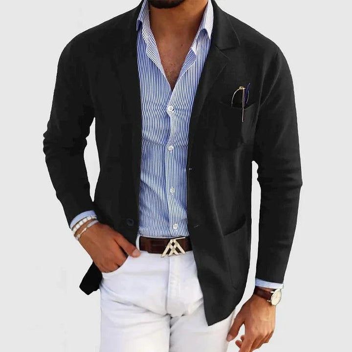 Theodore Slim Fit Blazer | Solid Notched Lapel Blazer