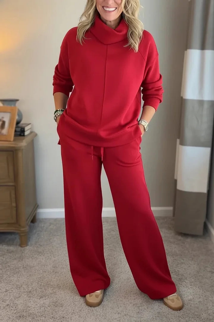 Quinn – Casual Turtleneck Two-Piece Set