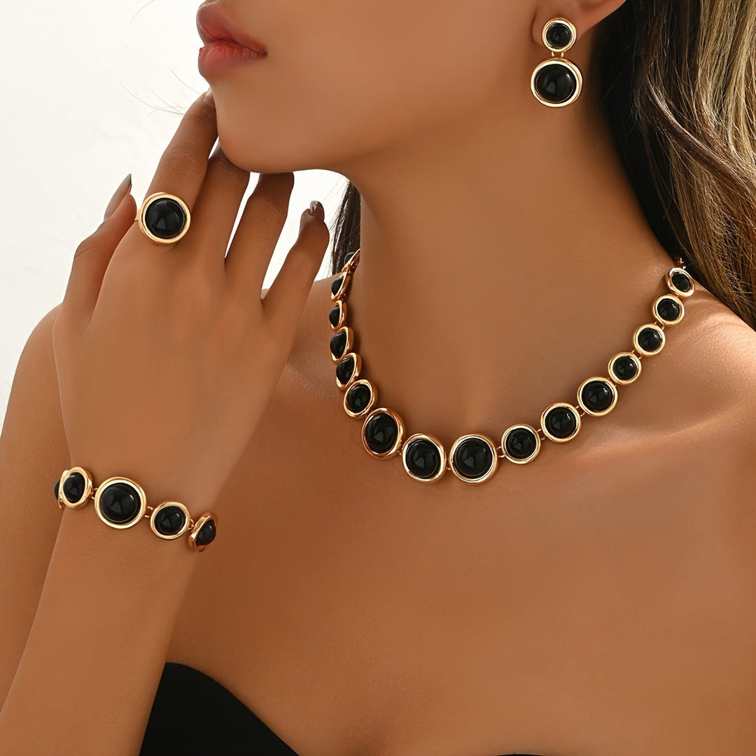 RETRO 4-PIECE JEWELLERY SET