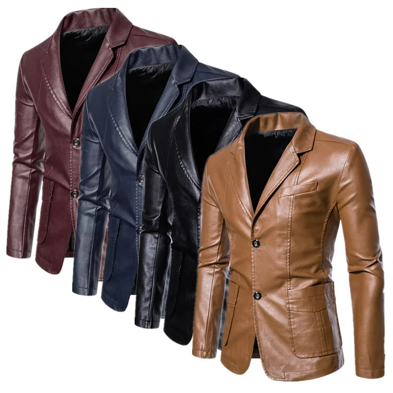 Toby - Business Casual Leather Jacket