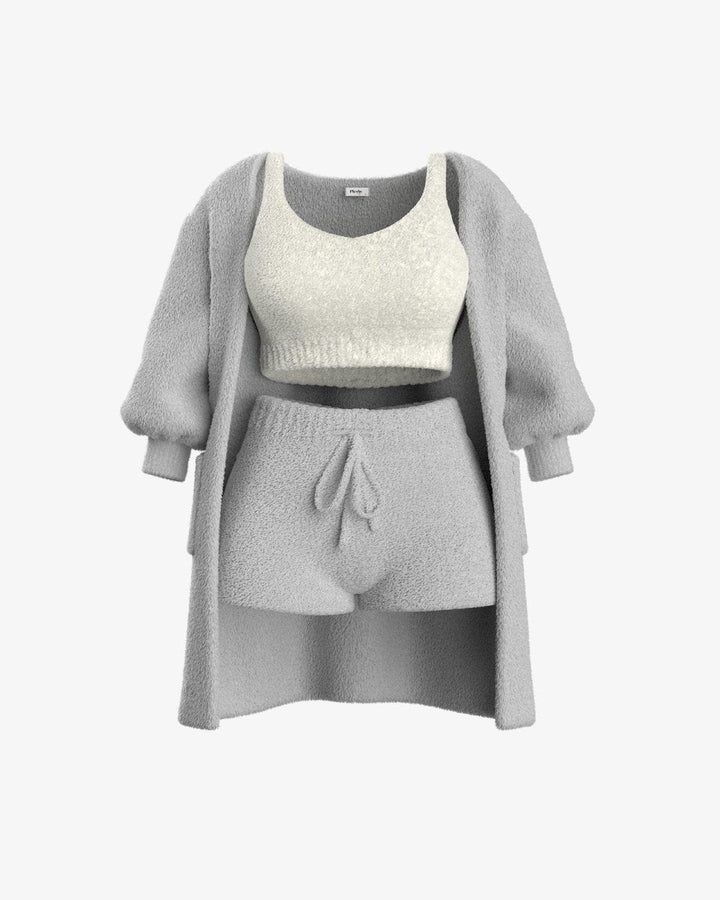 Tallulah – Bouclé Knit Pyjama Set