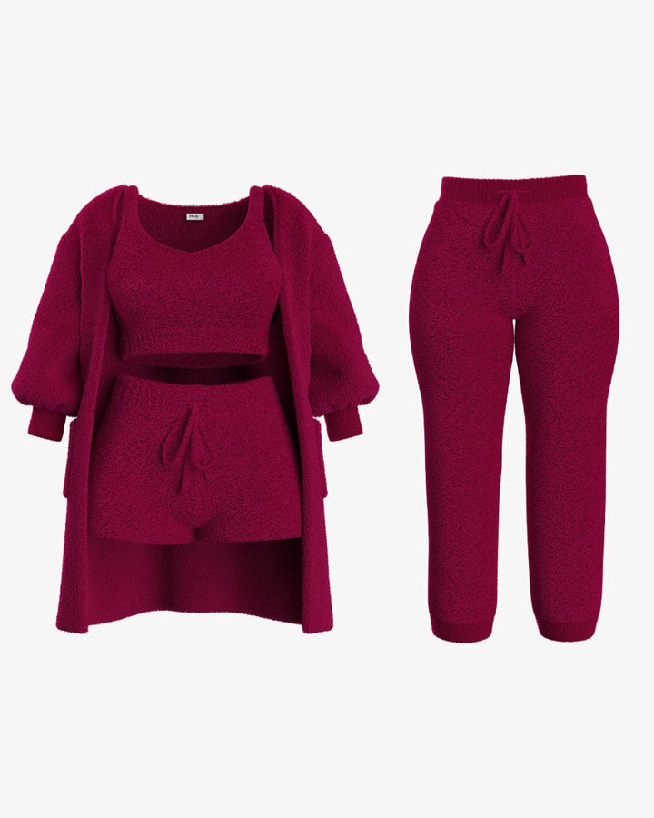 Tallulah – Bouclé Knit Pyjama Set