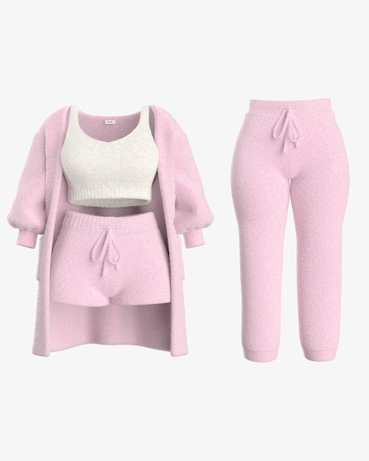 Tallulah – Bouclé Knit Pyjama Set